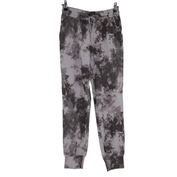 Bar III Jogger Pants Rock Wash Gray Tie Dye Pull On High Rise - Picture 1 of 9